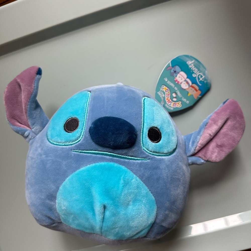 Disney Squishmallos Stitch Plush - Light Blue and Purple